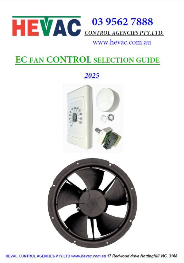 EC FAN CONTROL SELECTION GUIDE