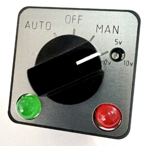 SWCS-4P-RF Auto Off Manual Cam Switch c/w TRIMMABLE MANUAL POS. c/w Run & Fault LEDs