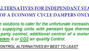 INDEPENDENT ECONOMY CYCLE CONTROL METHODS